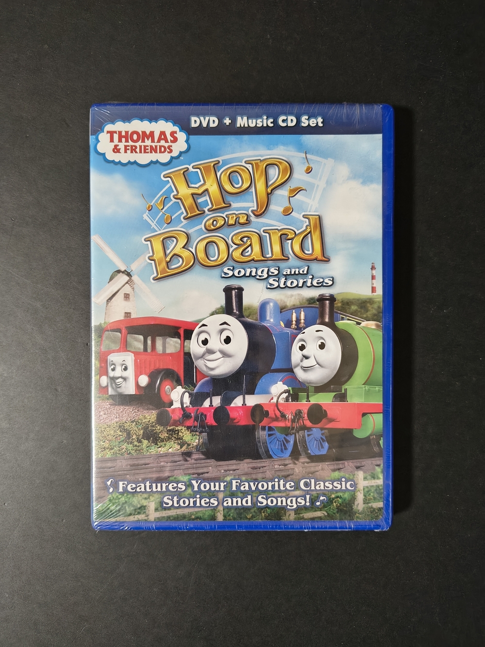 Thomas & Friends Hop on Board Songs and Stories New Dvd + Music Cd Set 2009